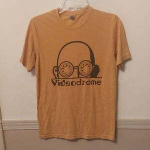 Next Level Apparel Dijon Yellow Retro Videodrome Tee Sz S